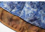 Purity Blue Print Jacquard Cheongsam Top