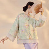 Longevity 2-Piece Jacquard Cheongsam Set