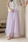 Grande 2-Piece Light Purple Silk Cheongsam Top