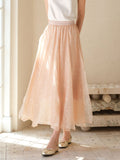 Natasha Honey Orange Long Skirt Cheongsam
