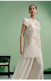 Callie Cute Embroidery Qipao Cheongsam Top