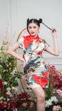 Rote Malerei Qipao Cheongsam