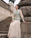 Deneb Timeless Rayon Cotton 3-Piece Cheongsam Qipao