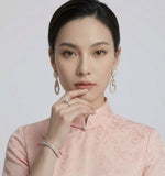 Raffaella Silk Jacquard Cheongsam Dress