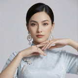 Deneb Silk Jacquard Cheongsam Dress