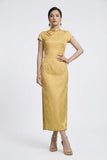 Larkspur Silk Modern Cheongsam Dress