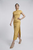 Larkspur Silk Modern Cheongsam Dress