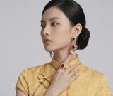 Larkspur Silk Modern Cheongsam Dress