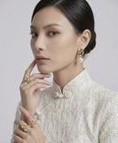 Zoe White Beaded Cheongsam Dress