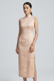 Zena Silk Jacquard Cheongsam Dress