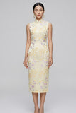 Jasper Sleeveless Silk Cheongsam Dress