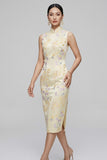 Jasper Sleeveless Silk Cheongsam Dress
