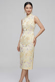 Jasper Sleeveless Silk Cheongsam Dress