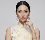Jasper Sleeveless Silk Cheongsam Dress