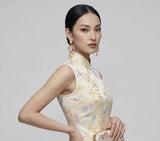 Jasper Sleeveless Silk Cheongsam Dress
