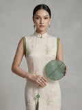 Iris Silk Floral Cheongsam Dress