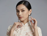 Purity Light Pink Silk Cheongsam Dress
