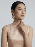Zena Silk Jacquard Cheongsam Dress