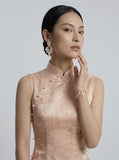 Zena Silk Jacquard Cheongsam Dress