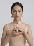 Zena Silk Jacquard Cheongsam Dress