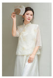 Jaylee Gorgeous Embroidery Qipao Cheongsam Top