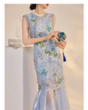 Madilyn Dazzling Embroidery Qipao Cheongsam