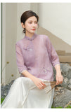 Marlowe Remarkable Embroidery Qipao Cheongsam Top