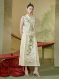 Miley Marvelous Embroidery Qipao Cheongsam Vest Top