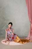 Zoe Signature Floral Embroidered 2-Piece Cheongsam Qipao