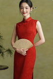 Elowen Glamorous Bridal Gown Red Cheongsam Dress Elegant Qipao