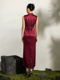 Notable Jacquard Cheongsam Dress - Vintage Dragon Pattern Qipao