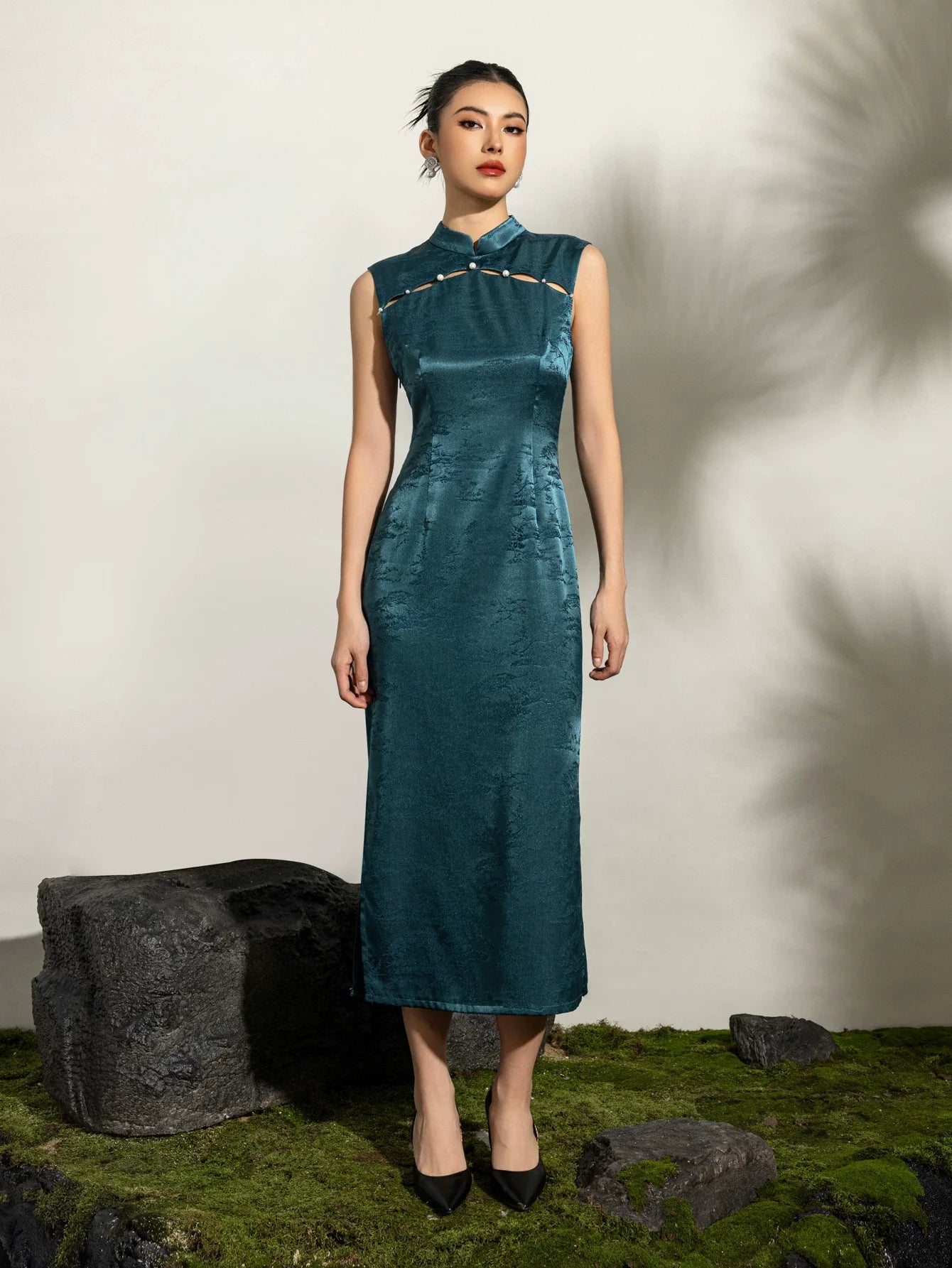 modern qipao dress Special Jacquard Cheongsam Dress