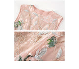 Elara Sumptuous Sequined Tulle Elegant Cheongsam Qipao Dress