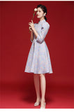 Jacquard Lotus Qipao Cheongsam