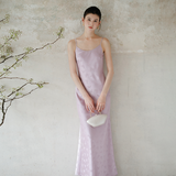 Kayla Shining Qipao Cheongsam Embroidery Two Piece