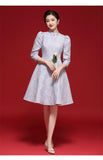 Jacquard Lotus Qipao Cheongsam