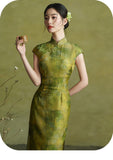 Celeste Ornamental Plus Size Daily Wear Stunning Cheongsam Qipao Dress