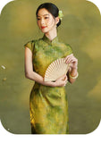 Celeste Ornamental Plus Size Daily Wear Stunning Cheongsam Qipao Dress