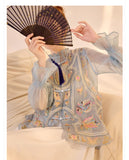 Palmer Appealing Embroidery Qipao Cheongsam Vest Top