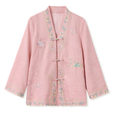 Ranunculus Found Bliss Embroidery Qipao Cheongsam Two Piece