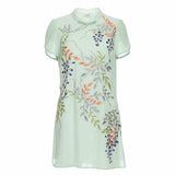 Callie Cute Embroidery Qipao Cheongsam Top