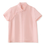 Silk Gomphrena Gorgeous Qipao Cheongsam Top