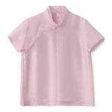 Silk Gomphrena Gorgeous Qipao Cheongsam Top