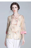 Silk Aubrey Timeless Embroidery Qipao Cheongsam Top