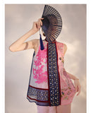 Silk Izabella Bloom Ready Embroidery Qipao Cheongsam Vest Top
