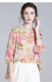 Silk Naomi Delightful Qipao Cheongsam Top
