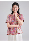 Silk Rowan Grand Qipao Cheongsam Top