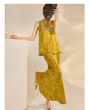 Willa Appealing Embroidery Qipao Cheongsam Two Piece