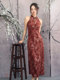 Theresa Red Dragon Print Cheongsam Dress