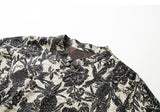 Delilah Black Floral Satin Cheongsam Top